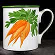 Portmeirion Kitchen Garden STRAP HANDLE MUG 10oz CARROT Sample