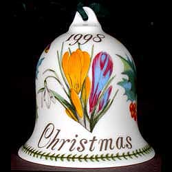 Portmeirion Botanic Garden Christmas Bell 1998 CROCUS SNOWDROP Portmeirion Botanic Garden Christmas Bell 1998 CROCUS SNOWDROP