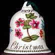 Portmeirion Botanic Garden Christmas Bell 1997 PINK PIMPERNEL