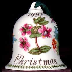 Portmeirion Botanic Garden Christmas Bell 1997 PINK PIMPERNEL Portmeirion Botanic Garden Christmas Bell 1997 PINK PIMPERNEL