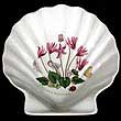 Portmeirion Botanic Garden Shell Dish CYCLAMEN - New Version
