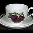 Portmeirion Pomona Traditional Tea Cup Set REINE CLAUDE PLUM