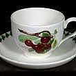 Portmeirion Pomona Traditional Tea Cup Set LATE DUKE CHERRY