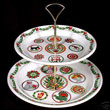 Portmeirion Spirit Of Christmas 2 Tier TIDBIT TRAY