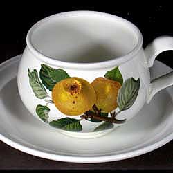 Portmeirion Pomona Romantic Tea Cup Set PIPPIN APPLE 7oz