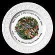 Portmeirion Enchanted Garden ABC Plate WATER FAIRIES