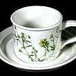 Portmeirion Queens Hidden Garden Cup And Saucer YELLOW FLOWERS