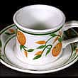 Portmeirion Mandarin Orange Coffee CUP And SAUCER Set