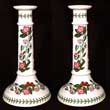Portmeirion Botanic Garden Candlestick Pair Tall RHODODENDRON