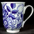 Portmeirion Harvest Blue BELL BEAKER MUG 12oz