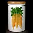 Portmeirion Kitchen Garden CANISTER 8 Inch CARROT BUNCH