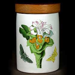 Portmeirion Botanic Garden Spice Jar ORCHID Rare CUT-OFF 2nd