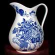 Portmeirion Harvest Blue ROMANTIC PITCHER Large 56oz
