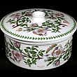 Portmeirion Botanic Garden Drum Casserole DOG ROSE 7pt Huge!