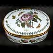 Portmeirion Botanic Garden Enamel Oval Trinket Box PEONY - BOXED