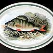 SOLD Compleat Angler Oval Platter 13 Inch PERCH