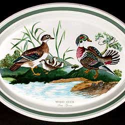 Portmeirion Birds Of Britain Platter 13 Inch WOOD DUCK PAIR A-SOLD!