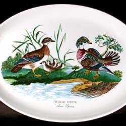Portmeirion Birds Of Britain Platter 13 Inch WOOD DUCK PAIR B