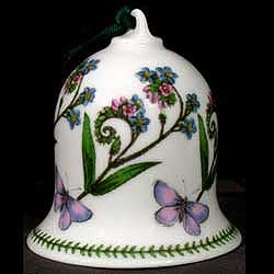 Portmeirion Botanic Garden Christmas Bell FORGET ME NOT -No Year-SOLD! Portmeirion Botanic Garden Christmas Bell FORGET ME NOT -No Year-SOLD!