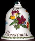Portmeirion 1995 Heartease Botanic Garden Xmas Bell