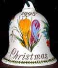 Portmeirion 1998 Crocus Botanic Garden Xmas Bell
