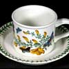 Broom Drum Shape Coffee Cup And Saucer