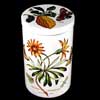 Citrus Ceramic Lidded Canister With African Daisy Bottom