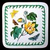 Cotton Flower Small Drink Coaster