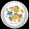 Cotton Flower Small Flan Dish - Two Head Version
