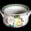 Cotton Flower Two Handled Rose Bowl