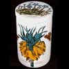 Crown Imperial Tall Ceramic Lidded Canister With Spring Gentian Lid