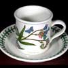Forget Me Not Demitasse Drum Shape Cup And Saucer Set