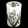 Hyacinth Tall Ceramic Lidded Canister With Canterbury Bells Lid