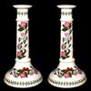 Rhododendron Tall Candlestick Pair