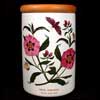 Rock Rose Medium Canister With Wooden Lid
