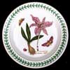 MEADOW SAFFRON BREAD AND BUTTER PLATE FLOWER WITH ORIGINAL SCRIPT WRITING