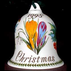 Portmeirion Botanic Garden Christmas Bell 1998 CROCUS SNOWDROP